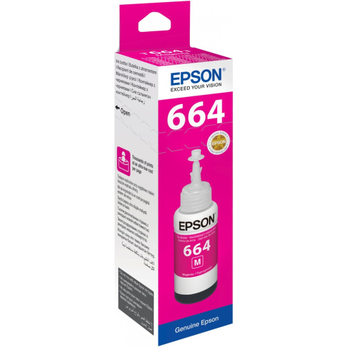 Epson T6643 пурпурный фото 2