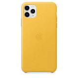 Apple Leather Case для iPhone 11 Pro Max лимонный сироп