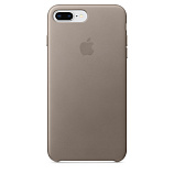 Apple Leather Case для iPhone 8 Plus / 7 Plus платиново-серый
